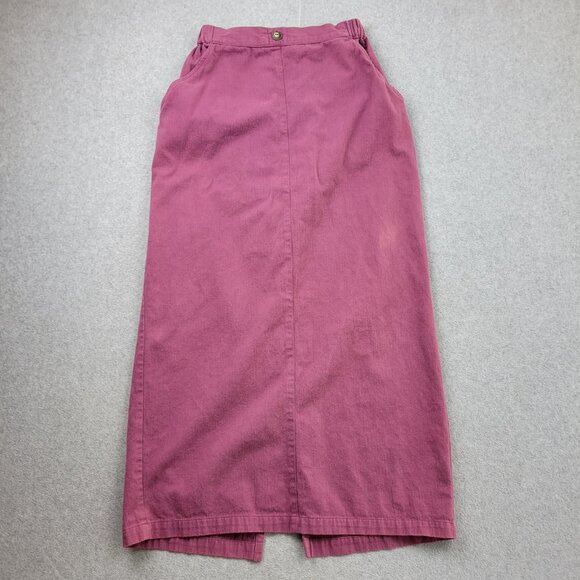 Habitat Dresses & Skirts - Habitat Skirt Womens Size Small Pink 100% Cotton Maxi‎ Back Slit